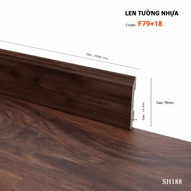 Len Tường Nhựa F79-18 Len Tường Nhựa F79-18