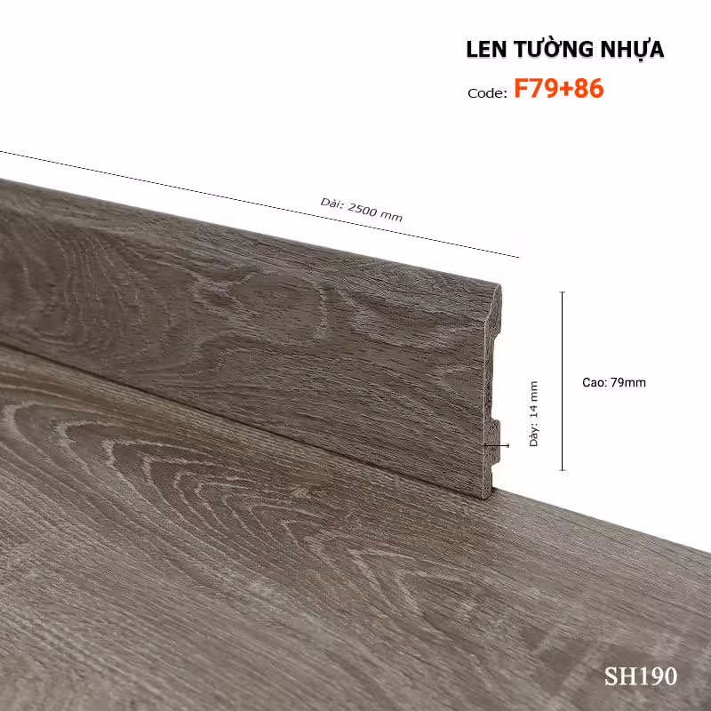 Len Tường Nhựa F79-86 Len Tường Nhựa F79-86