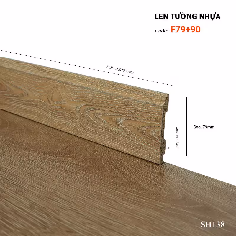 Len Tường Nhựa F79-90 Len Tường Nhựa F79-90