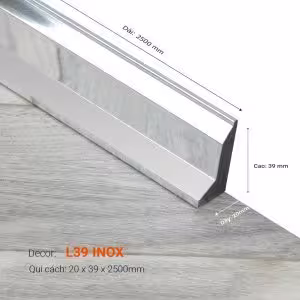 Len Chân Tường Cao 39mm L39 Inox