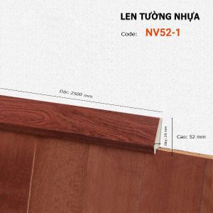 Len Chân Tường Nhựa Cao 52mm NV52-1