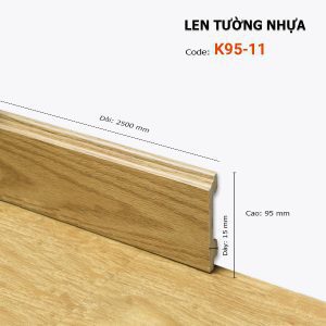 Len Chân Tường Nhựa Cao 95mm K95-11