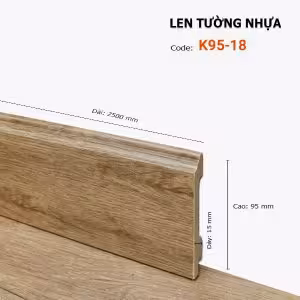 Len Chân Tường Nhựa Cao 95mm K95-18