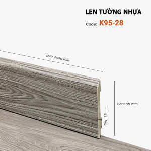 Len Chân Tường Nhựa Cao 95mm K95-28