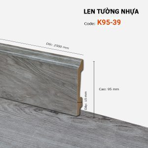 Len Chân Tường Nhựa Cao 95mm K95-39