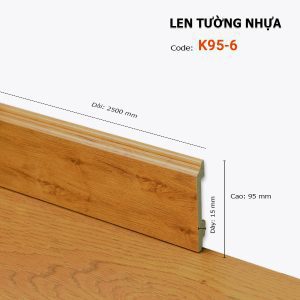 Len Chân Tường Nhựa Cao 95mm K95-6