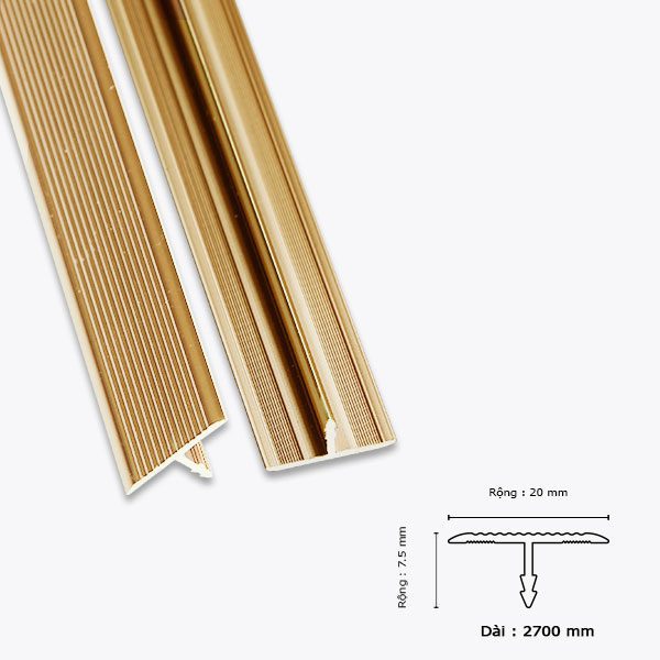 Nẹp Nhôm Nối Sàn Gold KF-GT203D Nẹp Nhôm Nối Sàn Gold KF-GT203D