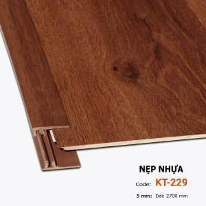 Nẹp Nhựa Kết Thúc Sàn Nhựa 5mm KT-229-5