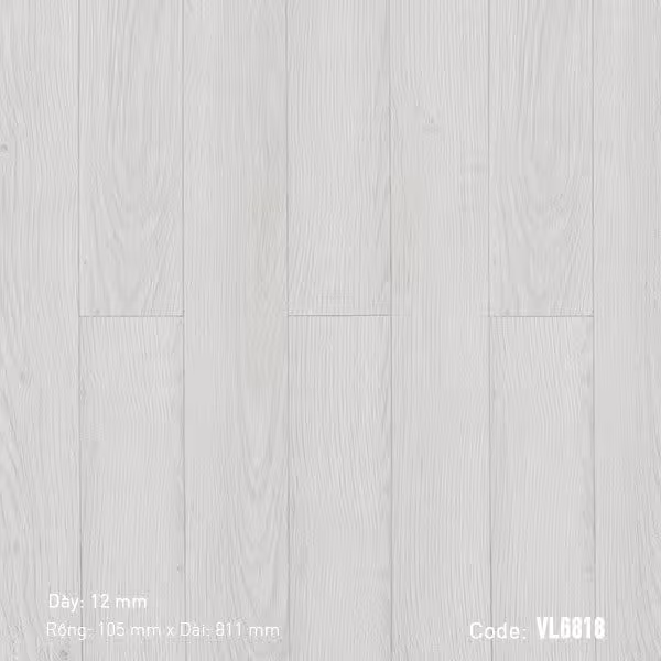 Sàn Gỗ Công Nghiệp 3K-Vina 12mm Bản Nhỏ VL6818 Sàn Gỗ Công Nghiệp 3K-Vina 12mm Bản Nhỏ VL6818
