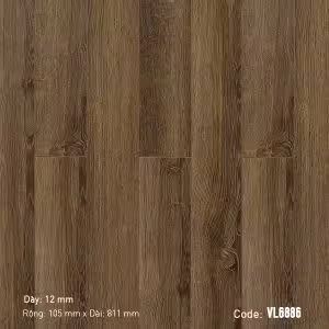 Sàn Gỗ Công Nghiệp 3K-Vina 12mm Bản Nhỏ VL6886