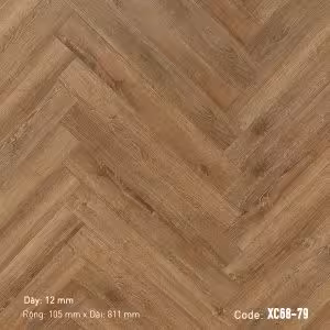 Sàn Gỗ Công Nghiệp 3K-Vina 12mm Xương Cá XC68-79