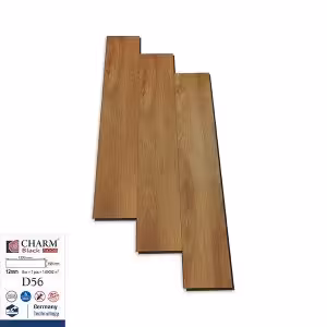Sàn Gỗ Công Nghiệp Charm 12mm Cốt Đen Bản Lớn D56