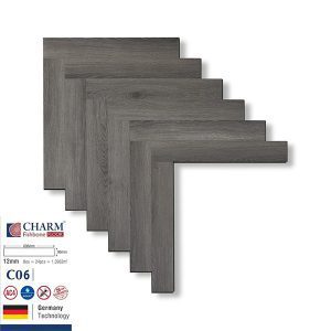 Sàn Gỗ Công Nghiệp Chaarm 12mm Cốt Xanh Xương Cá C06