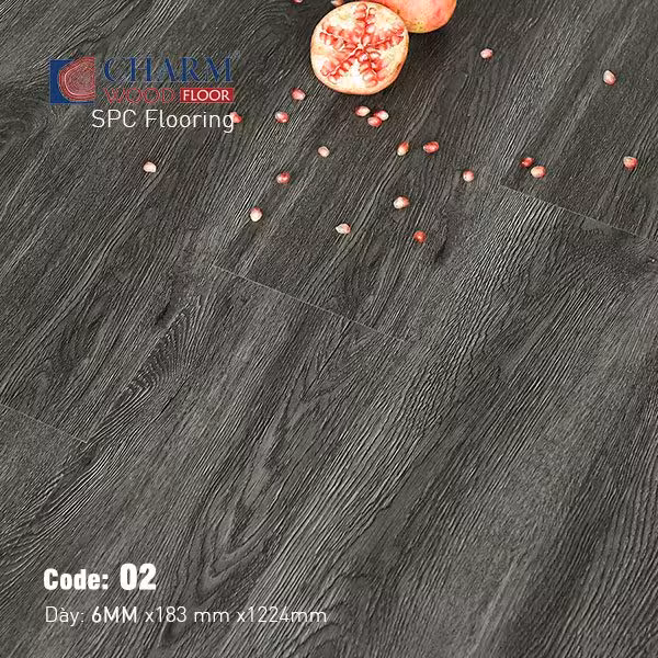 Sàn Nhựa Hèm Khóa Charm 6mm Vân Sần CharmSPC-02 Sàn Nhựa Hèm Khóa Charm 6mm Vân Sần CharmSPC-02