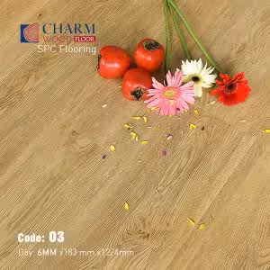 Sàn Nhựa Hèm Khóa Charm 6mm Vân Sần CharmSPC-03