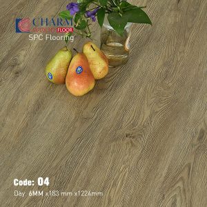 Sàn Nhựa Hèm Khóa Charm 6mm Vân Sần CharmSPC-04
