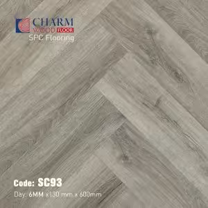 Sàn Nhựa Hèm Khóa Charm 6mm Xương Cá SC93