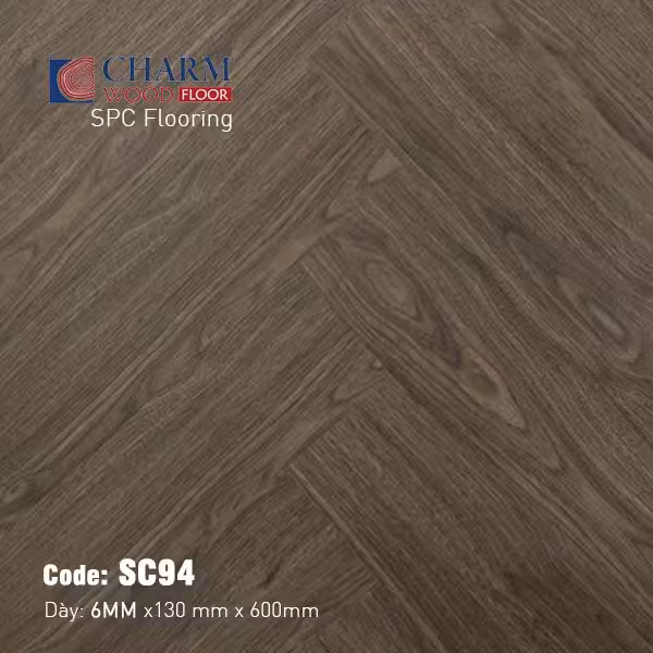 Sàn Nhựa Hèm Khóa Charm 6mm Xương Cá SC94 Sàn Nhựa Hèm Khóa Charm 6mm Xương Cá SC94