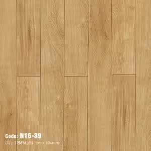 Sàn Gỗ Công Nghiệp Cao Cấp Cốt Đen Bản Nhỏ N16-39