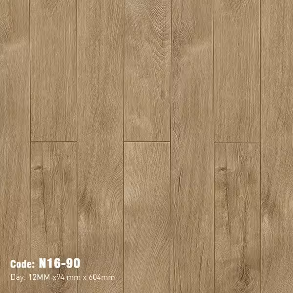 Sàn Gỗ Công Nghiệp Cao Cấp Cốt Đen Bản Nhỏ N16-90 Sàn Gỗ Công Nghiệp Cao Cấp Cốt Đen Bản Nhỏ N16-90