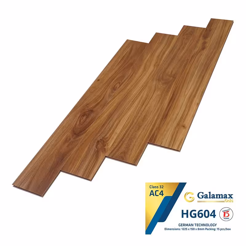 Sàn Gỗ Công Nghiệp Galamax Gold 8mm HG604 Sàn Gỗ Công Nghiệp Galamax Gold 8mm HG604
