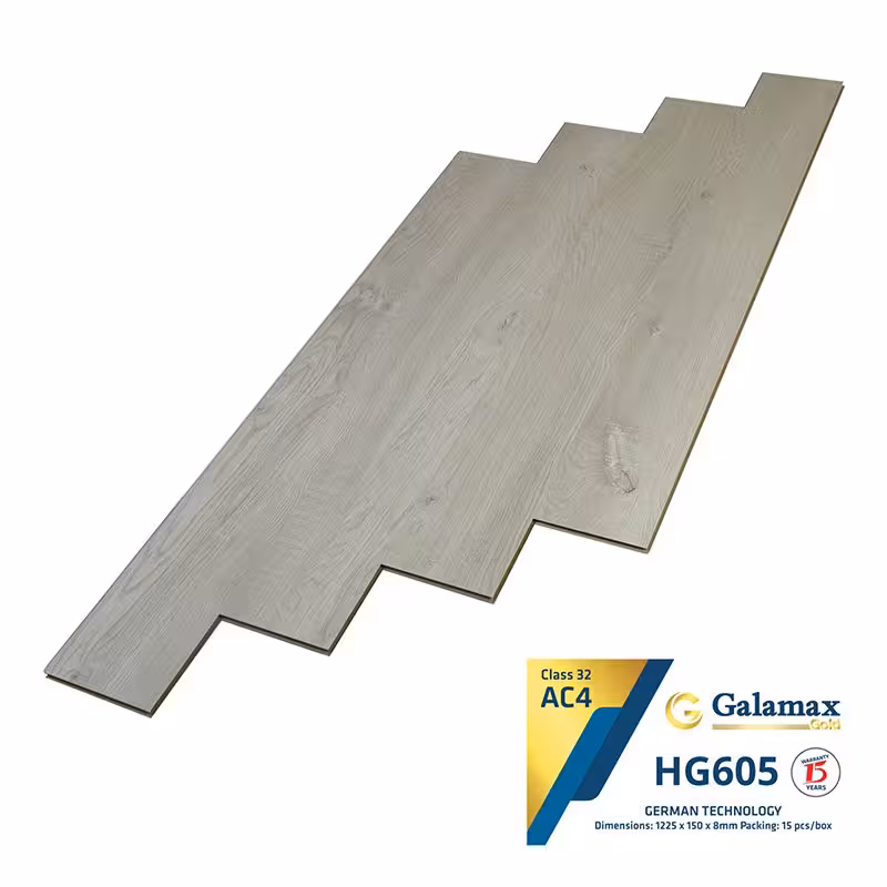 Sàn Gỗ Công Nghiệp Galamax Gold 8mm HG605 Sàn Gỗ Công Nghiệp Galamax Gold 8mm HG605