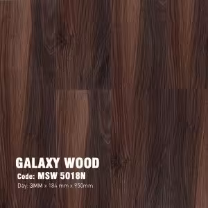 Sàn Nhựa Dán Keo Galaxy Giả Gỗ 3mm MSW 5018N