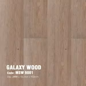 Sàn Nhựa Dán Keo Galaxy Giả Gỗ 3mm MSW 9001