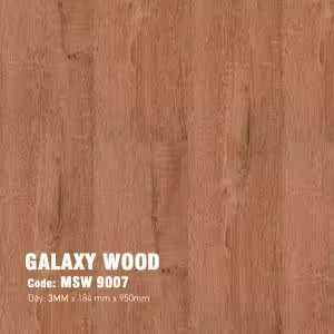 Sàn Nhựa Dán Keo Galaxy Giả Gỗ 3mm MSW 9007