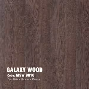 Sàn Nhựa Dán Keo Galaxy Giả Gỗ 3mm MSW 9010
