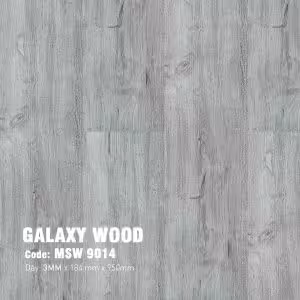 Sàn Nhựa Dán Keo Galaxy Giả Gỗ 3mm MSW 9014
