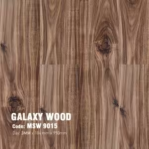 Sàn Nhựa Dán Keo Galaxy Giả Gỗ 3mm MSW 9015
