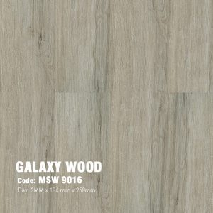 Sàn Nhựa Dán Keo Galaxy Giả Gỗ 3mm MSW 9016