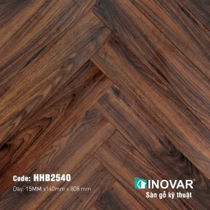 Sàn Gỗ Kỹ Thuật Engineered Xương Cá Inovar HHB2540