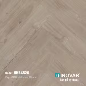 Sàn Gỗ Kỹ Thuật Engineered Xương Cá Inovar HHB4526
