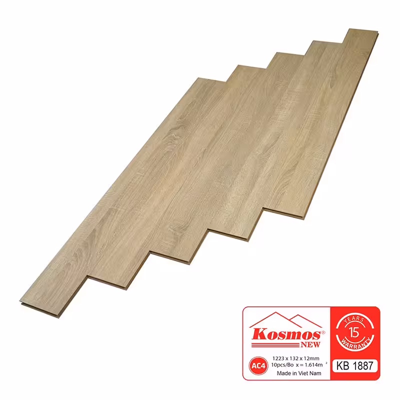 Sàn Gỗ Công Nghiệp Kosmos 12mm KB 1887 Sàn Gỗ Công Nghiệp Kosmos 12mm KB 1887