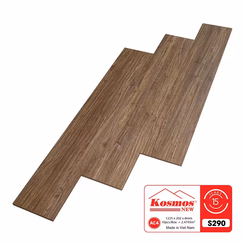 Sàn Gỗ Công Nghiệp Kosmos 8mm Bản Lớn S290 Sàn Gỗ Công Nghiệp Kosmos 8mm Bản Lớn S290
