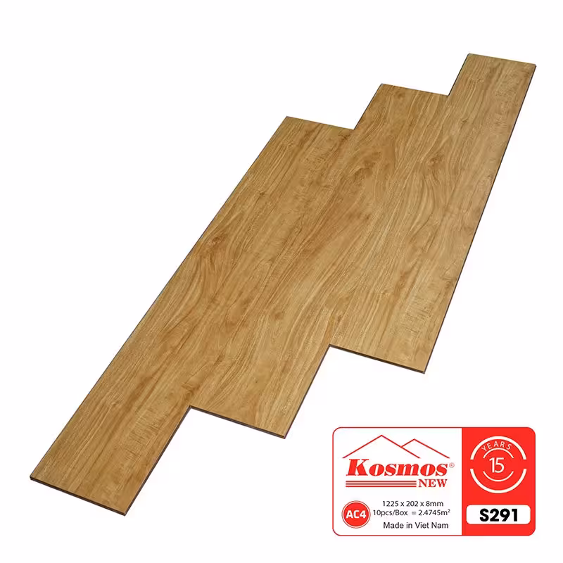 Sàn Gỗ Công Nghiệp Kosmos 8mm Bản Lớn S291 Sàn Gỗ Công Nghiệp Kosmos 8mm Bản Lớn S291