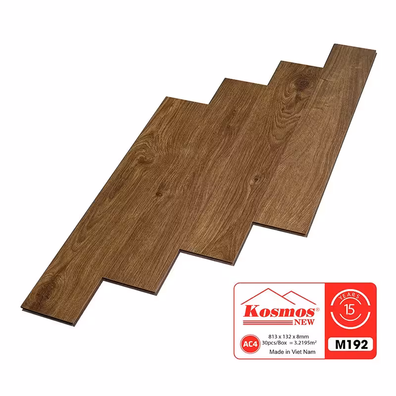 Sàn Gỗ Công Nghiệp Kosmos 8mm Bản Nhỏ M192 Sàn Gỗ Công Nghiệp Kosmos 8mm Bản Nhỏ M192
