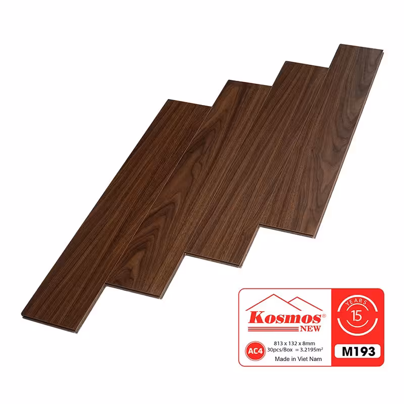 Sàn Gỗ Công Nghiệp Kosmos 8mm Bản Nhỏ M193 Sàn Gỗ Công Nghiệp Kosmos 8mm Bản Nhỏ M193
