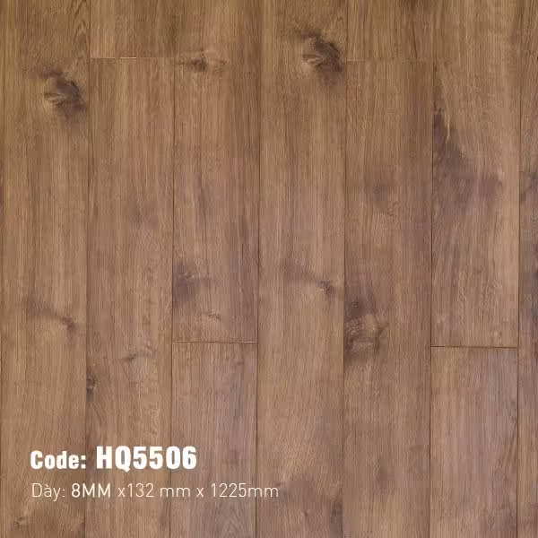 Sàn Gỗ Công Nghiệp Povar 8mm Bản Nhỏ HQ5506 Sàn Gỗ Công Nghiệp Povar 8mm Bản Nhỏ HQ5506