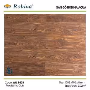 Sàn Gỗ Công Nghiệp Robina 8mm Aqua Bản Lớn AQ-1403