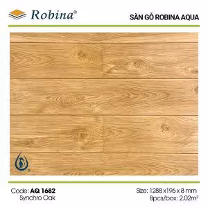 Sàn Gỗ Công Nghiệp Robina 8mm Aqua Bản Lớn AQ-1682