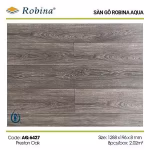 Sàn Gỗ Công Nghiệp Robina 8mm Aqua Bản Lớn AQ-6427
