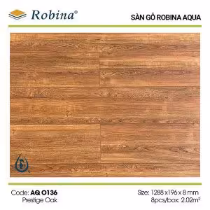 Sàn Gỗ Công Nghiệp Robina 8mm Aqua Bản Lớn AQ-O136
