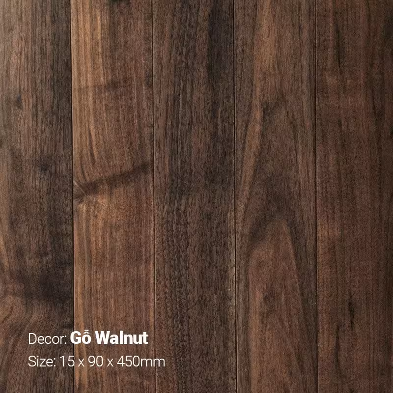 Sàn Gỗ Tự Nhiên Walnut (Óc Chó) 90×450 Sàn Gỗ Tự Nhiên Walnut (Óc Chó) 90×450