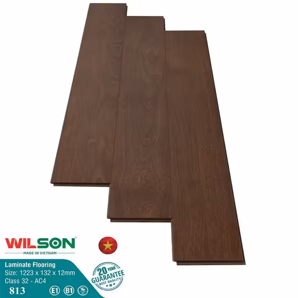 Sàn Gỗ Công Nghiệp Wilson 12mm Bản Nhỏ 813 Sàn Gỗ Công Nghiệp Wilson 12mm Bản Nhỏ 813