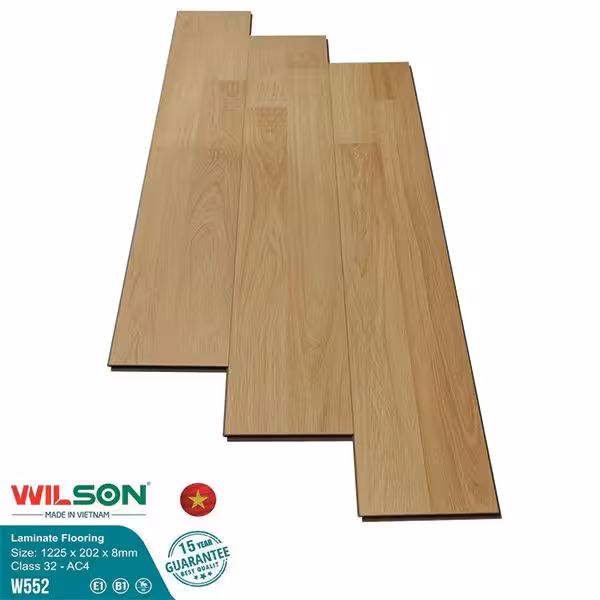 Sàn Gỗ Công Nghiệp Wilson 8mm Bản Lớn W552 Sàn Gỗ Công Nghiệp Wilson 8mm Bản Lớn W552