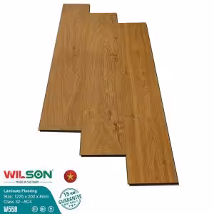 Sàn Gỗ Công Nghiệp Wilson 8mm Bản Lớn W558