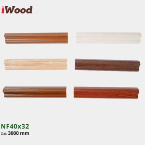Nẹp Nhựa Cửa Iwood NF40x32